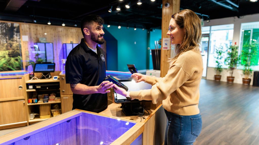 Retail Cannabis Dispensary Design showcasing a spacious Cannabis Store Layout guided by expert cannabis consulting