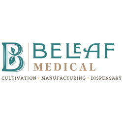 Logo of BeLeaf Medical, a Missouri-based vertically integrated cannabis company supported by Catalyst BC.