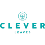 Logo of Clever Leaves, a Colombia-based international cannabis company supported by Catalyst BC.