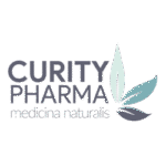 Logo of Curity Pharma, a cannabis company based in Parksevi, Greece, supported by Catalyst BC.