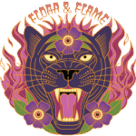 Logo of Flora & Flame, a California-based cannabis company supported by Catalyst BC.