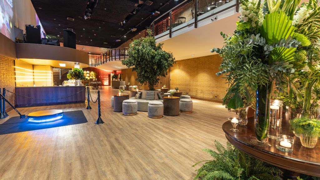 Interior of a Minnesota cannabis lounge event space designed with support from Minnesota cannabis consulting experts