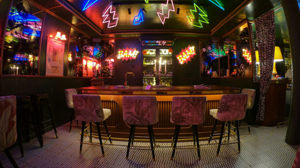 Interior of a modern Maryland cannabis lounge designed for safe on-site cannabis use.