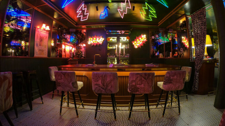 Interior of a modern Maryland cannabis lounge designed for safe on-site cannabis use.