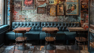 Modern New Mexico cannabis lounge interior design with compliant layout
