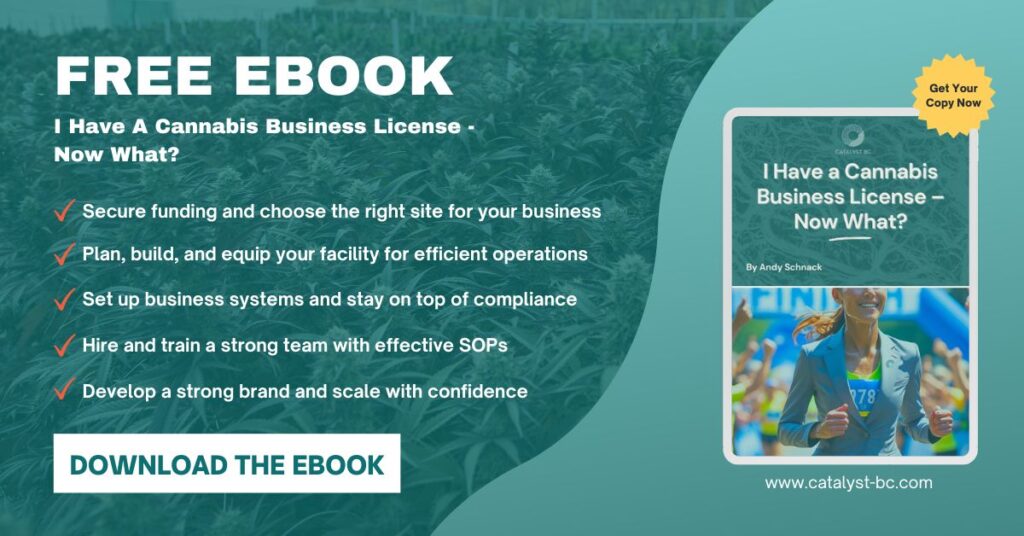 Banner promoting eBook for cannabis operators navigating next steps after obtaining a license